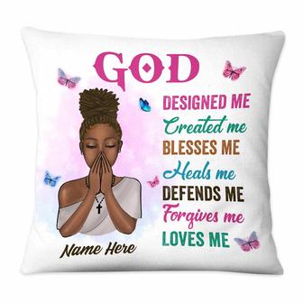 Personalized BWA Girl God Designed Me Pillow - Thegiftio UK