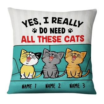 Personalized I Need Cats Pillow - Thegiftio UK