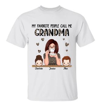 Half Leopard Pattern Favorite People Call Me Grandma Custom - Thegiftio UK