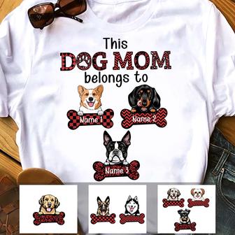 Personalized Dog Mom T Shirt - Thegiftio UK