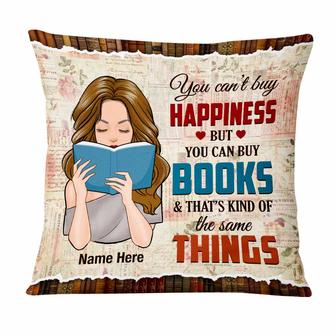 Personalized Book Lover Gift, Girl Book Lover Pillow - Thegiftio UK