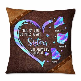 Personalized Friends Sisters Long Distance Pillow - Thegiftio UK