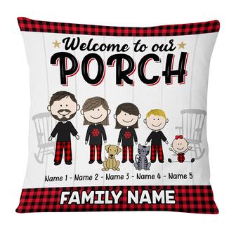 Personalized Family Pillow for Outdoor Porches - Thegiftio UK