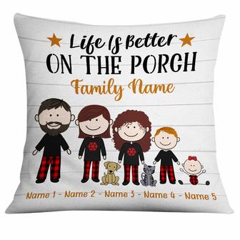 Personalized Family Pillow for Porch Relaxation - Thegiftio UK