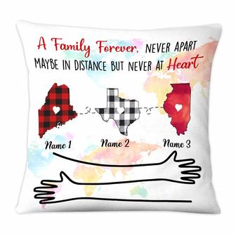 Personalized Long Distance Pillow for Family - Thegiftio UK
