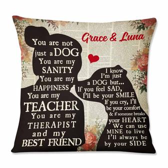 Personalized You Are Not Just A Dog Mom Pillow - Thegiftio