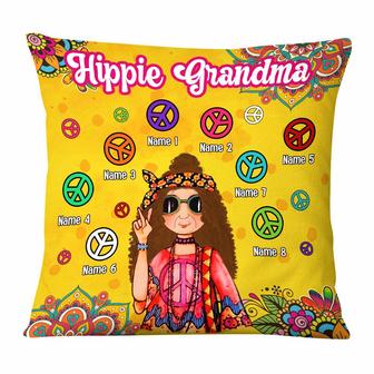 Personalized Hippie Grandma Pillow - Thegiftio UK