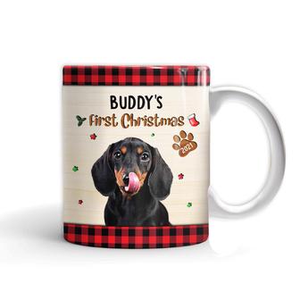 Personalized Dog Cat Photo First Christmas Mug - Thegiftio UK