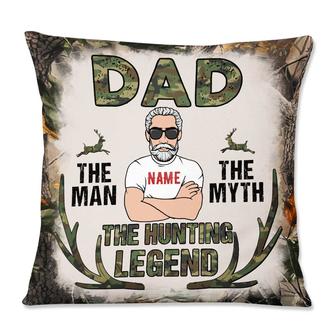 Personalized Deer Hunting Dad Grandpa Pillow - Thegiftio UK