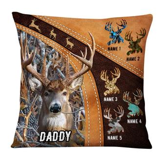 Personalized Deer Hunting Dad Grandpa Pillow - Thegiftio UK