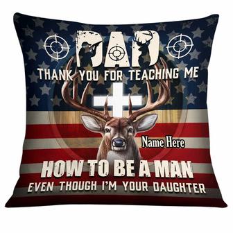 Personalized Deer Hunting Dad Grandpa Pillow - Thegiftio UK