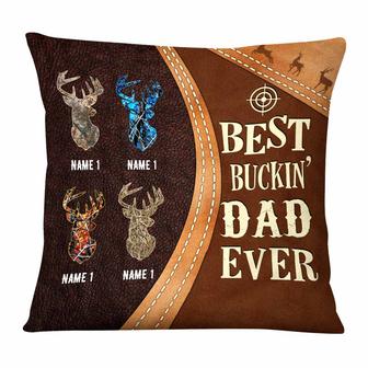 Personalized Deer Hunting Dad Grandpa Pillow - Thegiftio UK
