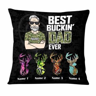 Personalized Deer Hunting Dad Grandpa Pillow - Thegiftio UK