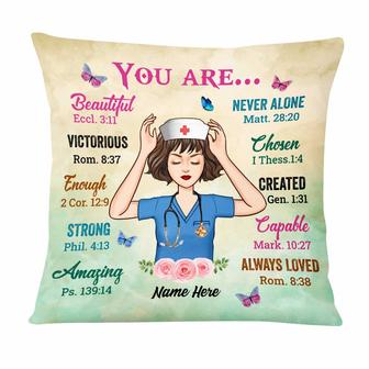 Personalized Proud Nurse Jesus Pillow - Thegiftio UK