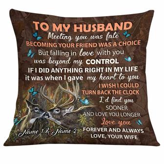 Personalized Couple Gift, Deer Hunting Couple Pillow - Thegiftio