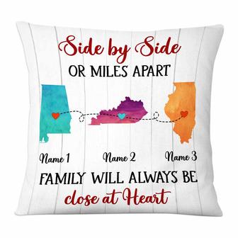 Personalized Long Distance Family Pillow Gift - Thegiftio UK