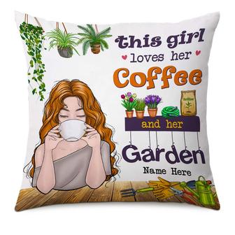 Personalized Love Gardening And Coffee Pillow - Thegiftio