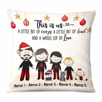 Personalized Family Christmas Pillow for Home Decor - Thegiftio UK