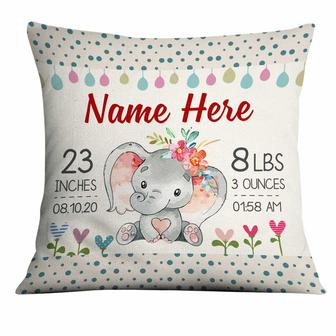 Personalized Baby Birth Announcement Pillow - Thegiftio