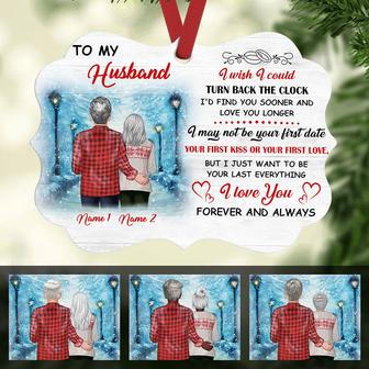 Personalized Christmas Gift For Her, him, Couple, Married, Old Couple I Wish I Could Turn Back The Clock Benelux Ornament - Thegiftio UK
