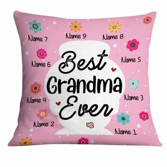 Personalized Mothers Day Gift, Best Mom Grandma Kids Pillow - Thegiftio UK