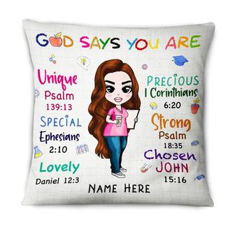 Personalized Proud Teacher You Are Pillow - Thegiftio