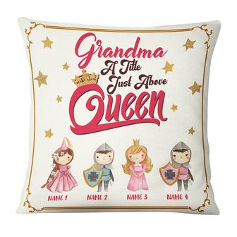 Personalized Mom Grandma Kids Queen Pillow - Thegiftio UK