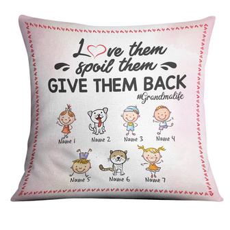 Personalized Mom Grandma Kids Pillow - Thegiftio UK