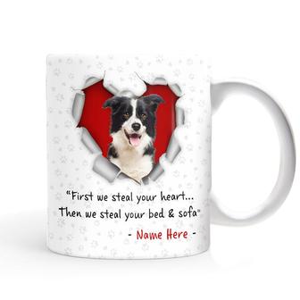 Personalized Dog Cat Photo Stealing Heart Mug - Thegiftio UK