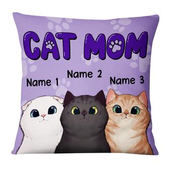 Personalized Cat Lover Gift, Cat Mom Pillow - Thegiftio