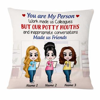 Personalized Christmas Gift For Sister, Sibling, BFF Bestie Gift, Work Bestie Gift, Colleagues Pillow - Thegiftio UK