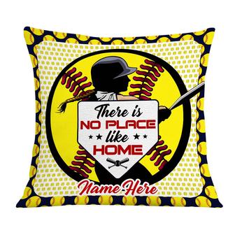 Personalized Gift For Softball Player, Love Softball Girl Pillow - Thegiftio UK