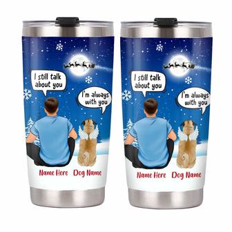 Personalized Dog Memo Christmas Conversation Steel Tumbler - Thegiftio UK