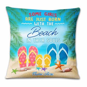 Personalized Beach Some Girls Pillow - Thegiftio UK