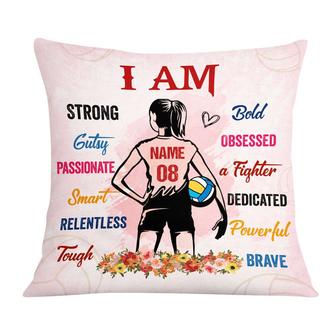 Personalized Christmas Volleyball Gift, Love Volleyball Player Pillow - Thegiftio UK