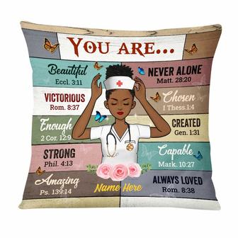 Personalized Gift For Nurse, Gift For Girl Friend, Xmas Gift For Nurse, Christmas Gift, Nurse You Are Pillow - Thegiftio