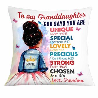 Personalized BWA Daughter Granddaughter Mom Grandma Pillow - Thegiftio UK