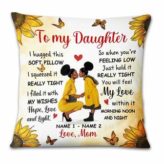 Personalized Mom Grandma BWA Daughter Granddaughter Pillow - Thegiftio UK