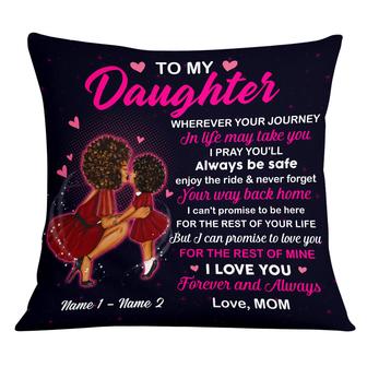 Personalized Mom Grandma BWA Daughter Granddaughter Pillow - Thegiftio UK
