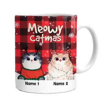 Personalized Cat Christmas Mug - Thegiftio UK