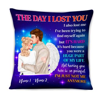 Personalized Husband In Heaven Gifts, Husband Memorial, The Day I Lost You Pillow - Thegiftio UK