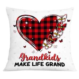 Personalized Great gift for Grandma, Mom, Grandkids Make Life Grand Pillow - Thegiftio UK