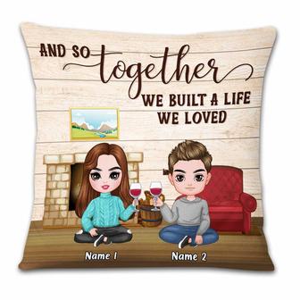 Personalized Couple Icon Pillow - Thegiftio UK