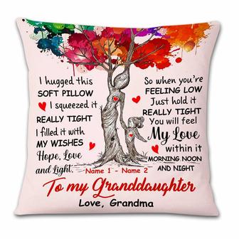 Personalized Mom Grandma Daughter Granddaughter Hug This Pillow - Thegiftio UK