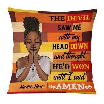 Personalized Christ Girl, God Pray Pillow - Thegiftio UK