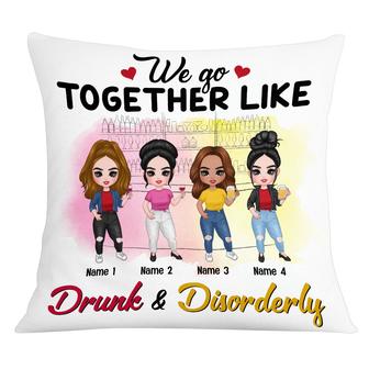 Personalized Friends Icon We Go Together Pillow - Thegiftio UK