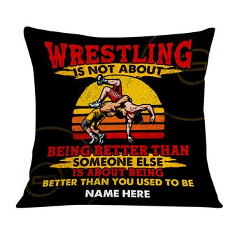 Personalized Wrestling Lover Gift, Motivation Gift, Wrestling Pillow - Thegiftio UK