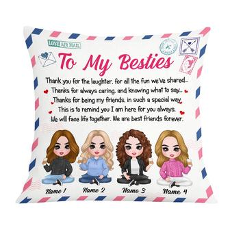 Personalized Friends Icon Thank You Pillow - Thegiftio UK