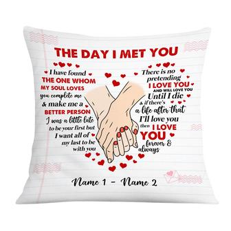 Personalized Couple The Day Pillow - Thegiftio UK