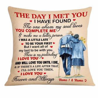 Personalized Couple The Day Pillow - Thegiftio UK